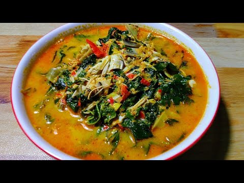 Resep Daun Ubi Campur Jantung Pisang