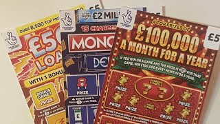 mini £5 mix up scratch cards