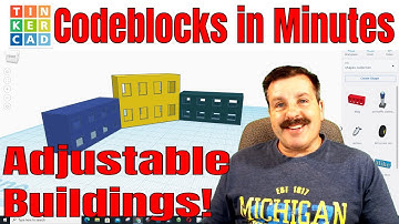 Make Amazing Adjustable  Buildings with Tinkercad Codeblocks