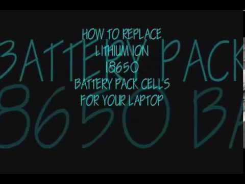 Laptop Battery Repair / Rebuild : Lithium Ion Cells 18650 - YouTube