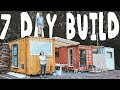 7 DAY SHIPPING CONTAINER BUILD TIMELAPSE -  super insulated office space in under a week...