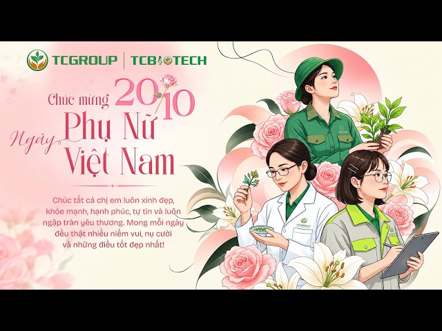 [CHÚC MỪNG 20/10] Lời Chúc Ngọt Ngào & Hài Hước Từ Phái Mạnh TCGROUP - TCBIOTECH Toàn Cầu
