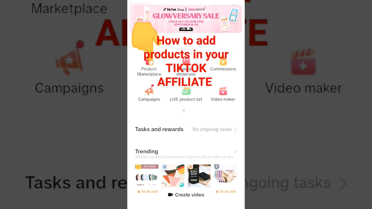 How to add products in your tiktok affiliate 