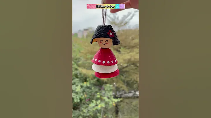 Don’t throw away the rest of the egg tray after buying eggs. Make a cute doll pendant.