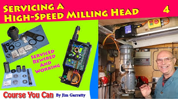 CNC Machined nut. Detail Assembly of High Speed Head For Milling Machine.