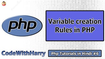 Rules for Creating Variables in Php | PHP Tutorial #6