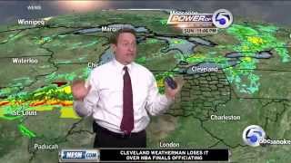 Cleveland Weatherman Has On-Air Meltdown Over No-Call Fouls On LeBron James