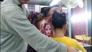 NAPE SHAVED STRAIGHT RAZOR BY YOUNG GIRL 