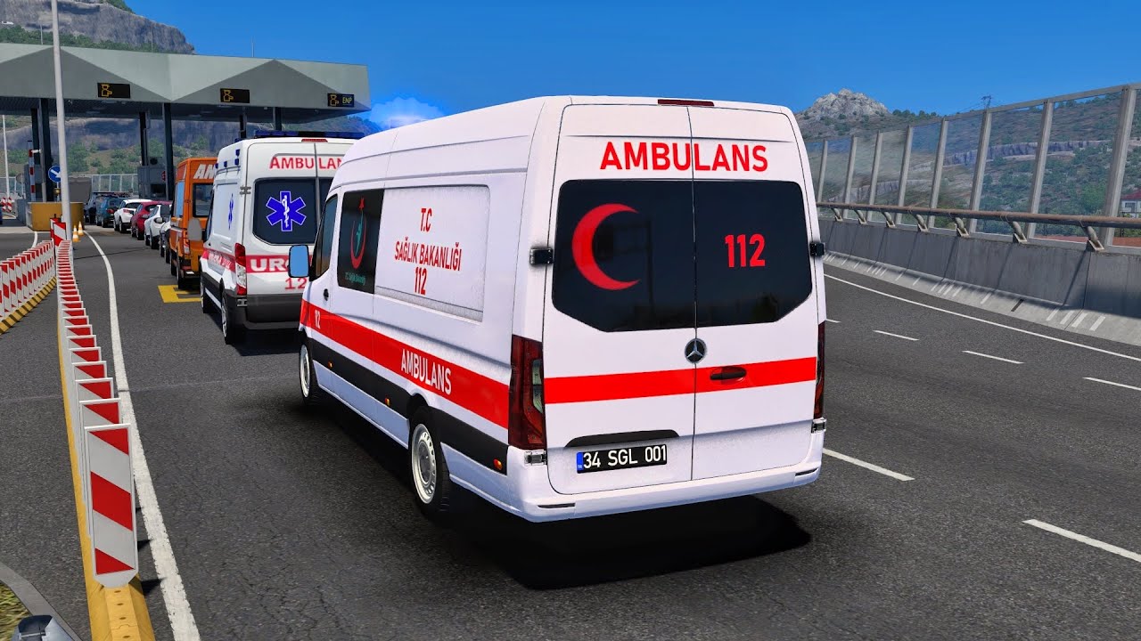 Mercedes Sprinter Ambulance | Euro Truck Simulator 2 | ETS2 1.57 Bus mods