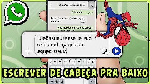 Como colocar as letras de cabeça para baixo?