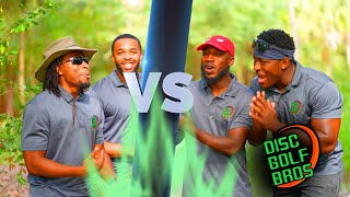 BLACK GUYS PLAYS DISC GOLF DOUBLES FOR THE FIRST TIME ( LOSERS GETS PIE IN FACE)