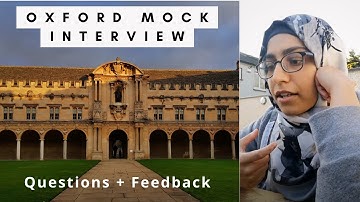 Oxford University Mock Interview + Feedback | Interview Practice Oxford Masters