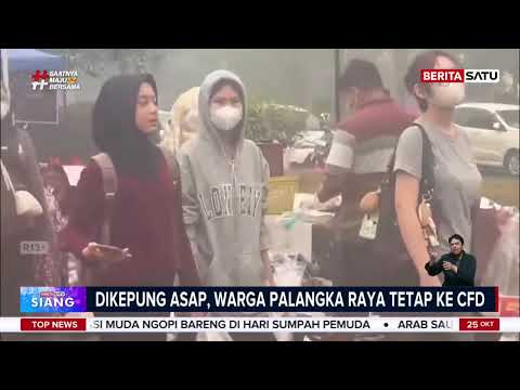 Dikepung Kabut Asap, Warga Palangka Raya Tetap ke CFD #BeritaSatuSiang