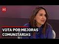 Consejera Erika Estrada explica el proceso de votación del Presupuesto Participativo