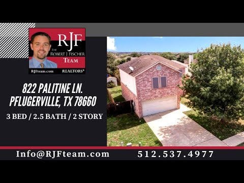 822 Palitine Ln., Pflugerville, TX home video tour