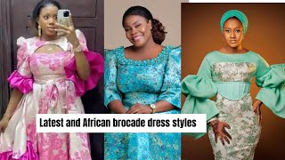 Latest Designs Of African Damask And Brocade Dress Models For Beautiful Ladies