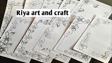 BEAUTIFUL BORDER DESIGN/PROJECT WORK DESIGN/FRONT PAGE/BONDHU KHATA DESIGN