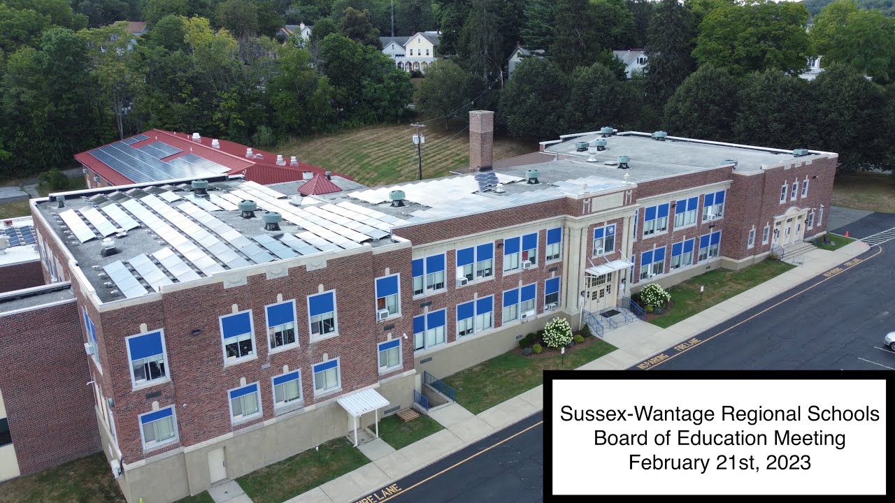 SussexWantage Regional School District Board of Education Meeting