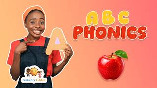 ABC Phonics Song 🍎 | A for Apple | Alphabet Song for Toddlers | Sunberry Kiddies