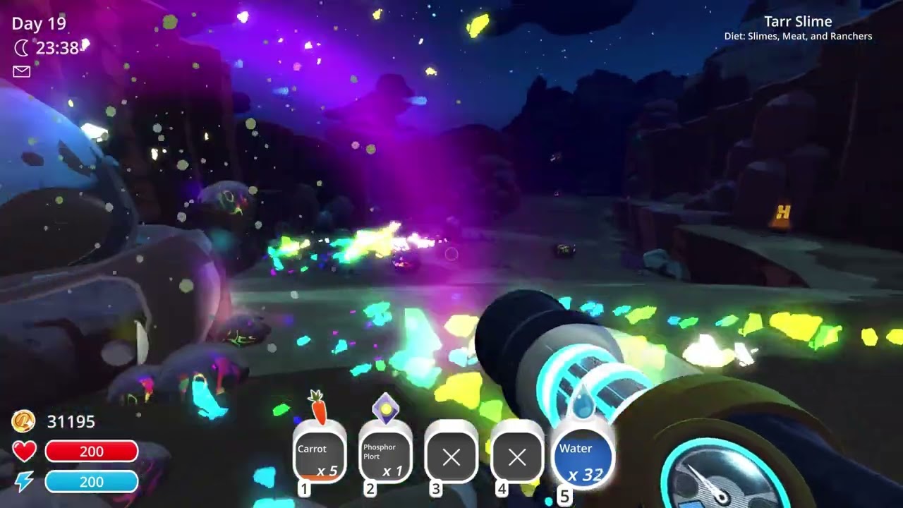 Tarr slimes are allergic to water Slime Rancher 