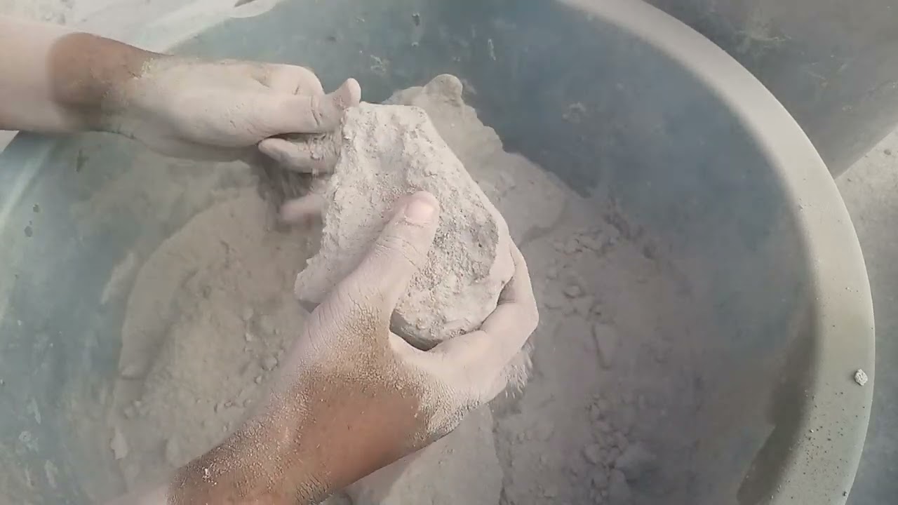 Dusty Cement crumbling in tub part2#RNdustyasmr #videoviral #youtubevideo #oddlysatisfying #Dusty