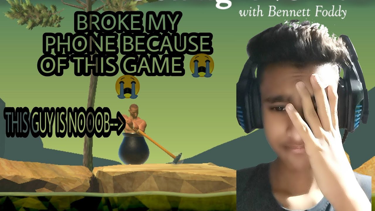 I BROKE MY PHONE 😭😭 |GETTING OVER IT #1/CURSED GAME