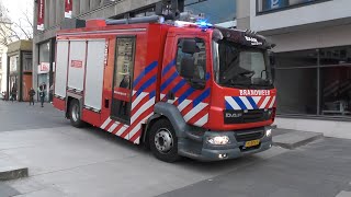 Oude Ts Kazerne Baan Brandweer Blust Vlamgevatte Gasfles Op Horecaplein In Het Centrum