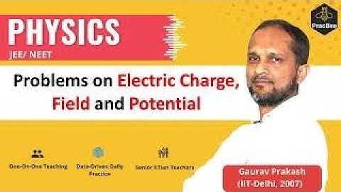 Problems on electric charge, field & potential by Gaurav Prakash (IIT Delhi),JEE & NEET Physics