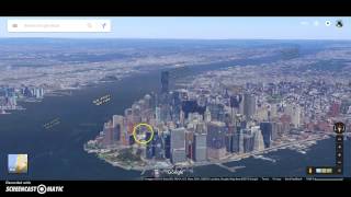 Tilting the view in Google Earth