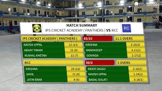 Live Cricket Match | IPS CRICKET ACADEMY ( Panthers ) vs RCC | 05-May-24 09:32 PM 12 overs | IPS Sat