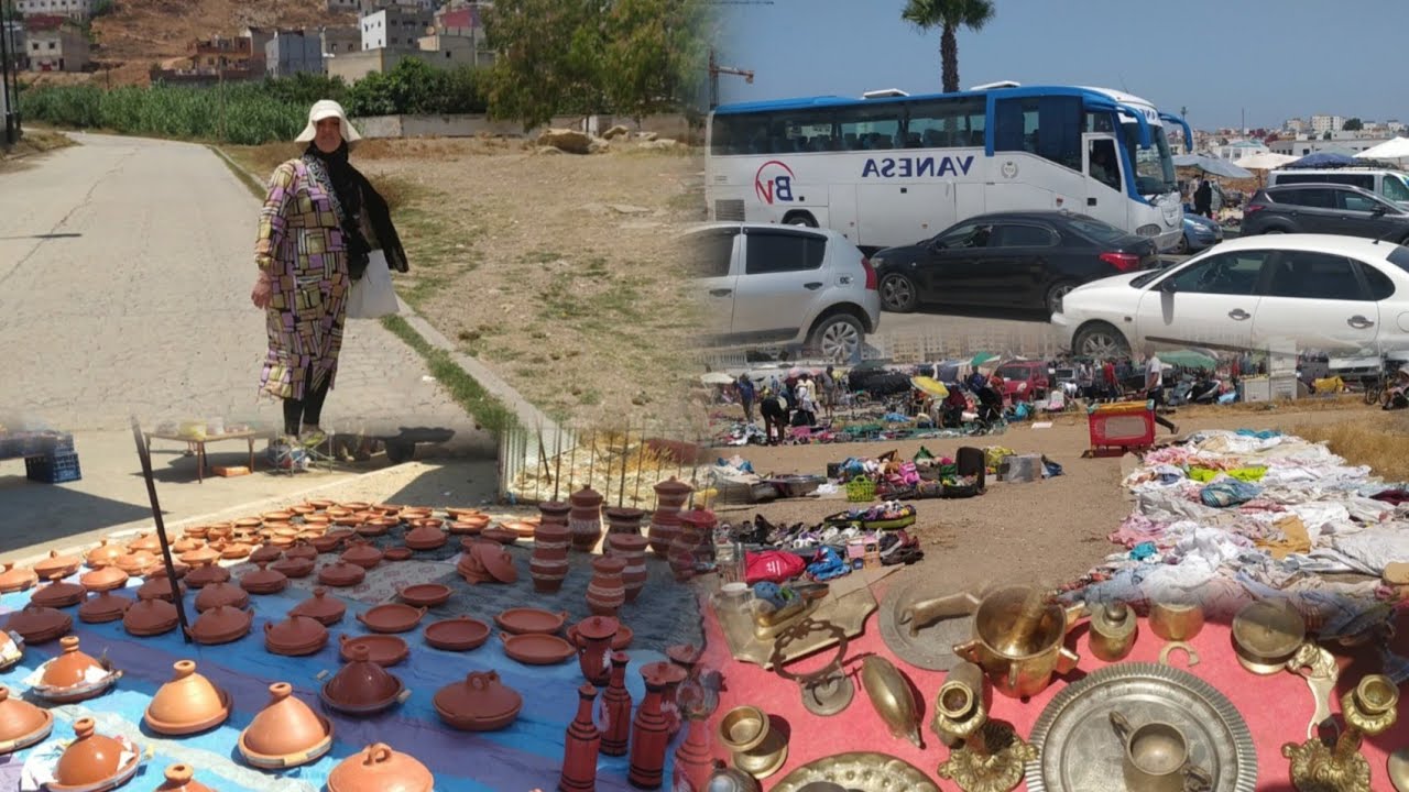 السوق الأسبوعي مدينة الفنيدق كلشي مجود أي حاجة بغيتوها كتكون فهاد السوق