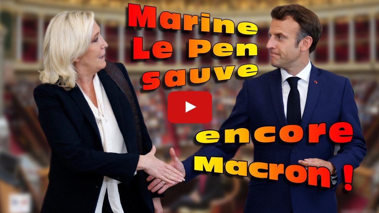 Marine  Le Pen sauve encore Macron