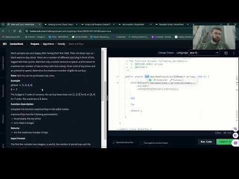 #14 Java HackerRank | Solution Of Mark and Toys Problem