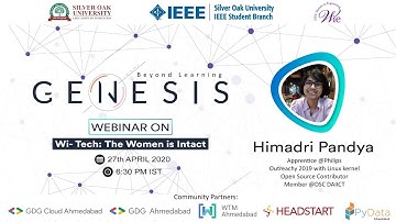 Genesis - Beyond Learning Day 3 |  “Wi- Tech: The Women is Intact” by Himadri Pandya