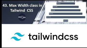 Max Width classes of Tailwind CSS in Hindi