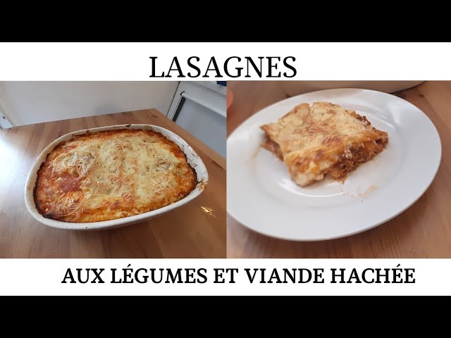 Recette - Lasagnes à la Viande et aux Légumes - Lasagnes