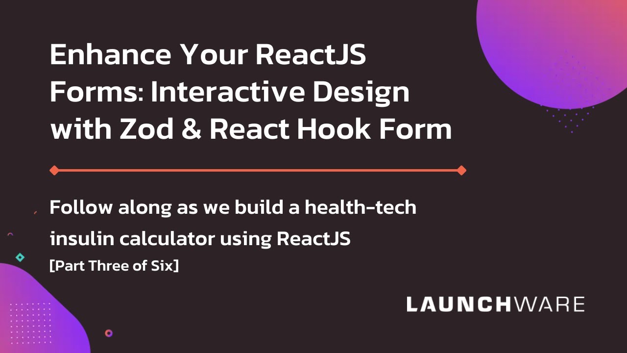 Enhance Your ReactJS Forms: Interactive Design with Zod & React Hook ...