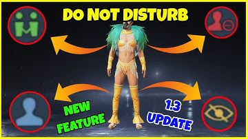 Do Not Disturb & Stealth Mode New Feature In Pubg Mobile || How To Enable Do Not Disturb Pubg Mobile