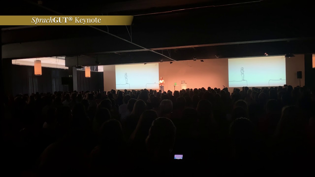 Ausschnitt Keynote von Sandra Mantz zu Problemen und Lösungen im Sprechen & Denken