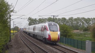 LNER 'Azuma' passes Adwick (28/4/22)