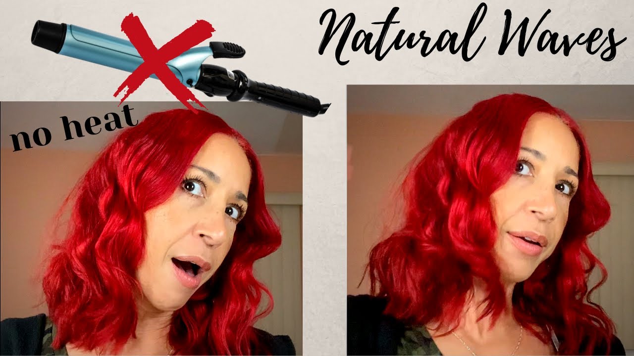WAVY HAIR Routine Using NO HEAT//Achieve Gorgeous Waves While You Dry Your Hair Naturally