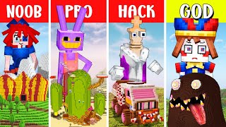 The Amazing Digital Circus New Characters - Noob Vs Pro Vs Hacker Vs God