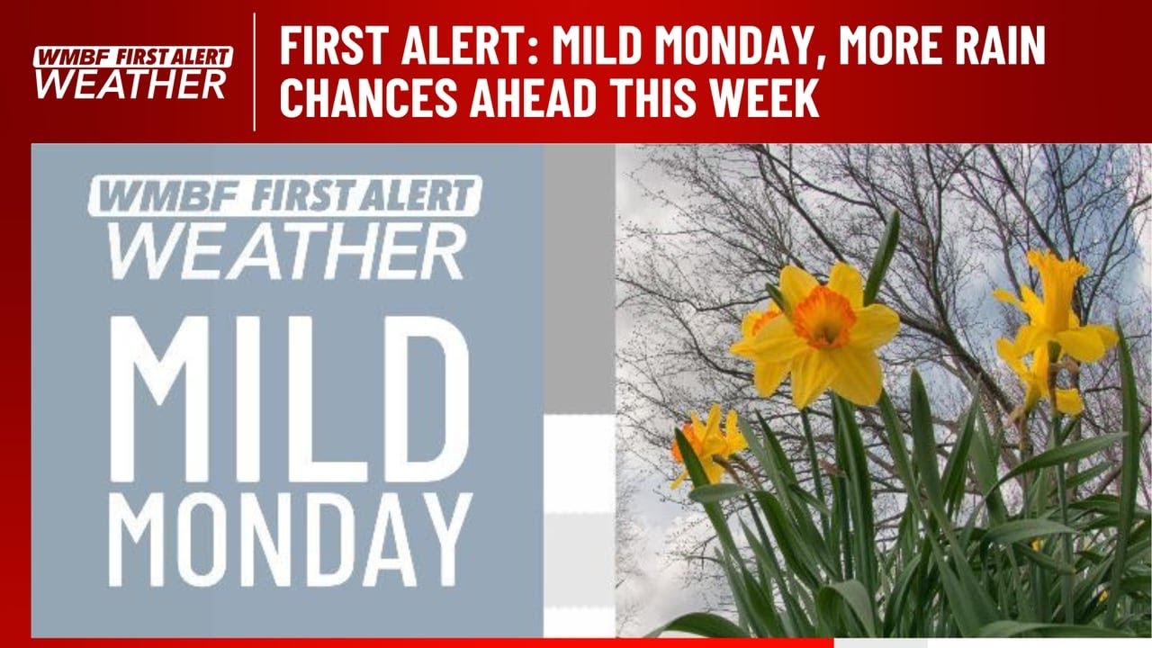 FIRST ALERT: Mild Monday, more rain chances ahead this week - YouTube