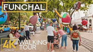 FUNCHAL, capital of Madeira Island - 4K City Walking Tour with Real Sounds