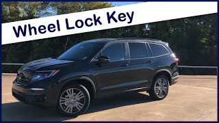 2016-2022 Honda Pilot Wheel Lock Key Location