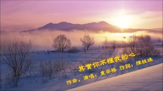 Video voorbeeld van "童安格《其實你不懂我的心》我用不在乎掩藏真心...  ♥•♪♫♪*"