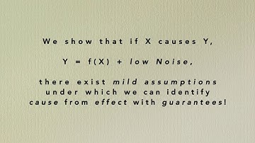 Identifiability of Cause and Effect using Regularized Regression