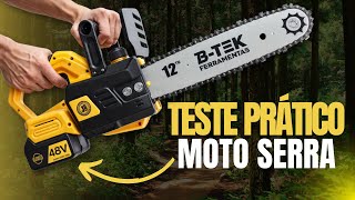 TESTEI A MELHOR MOTOSSERRA DO MUNDO E ME SURPREENDI B-TEK DZ21