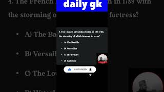 daily gk questions #StudyWithMe #HistoryShorts #learninghacks #history