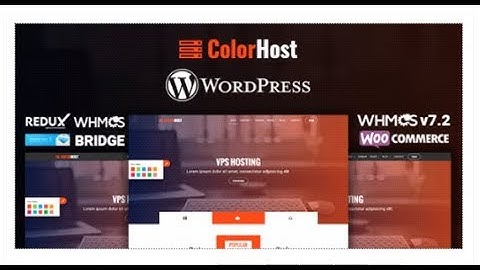 ColorHost | Responsive Web Hosting and WHMCS WordPress Theme | Themeforest Download